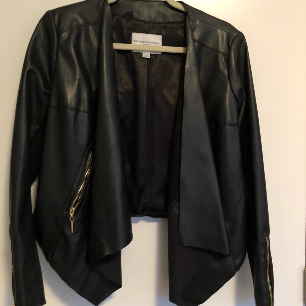 Katherine Barclay faux leather jacket